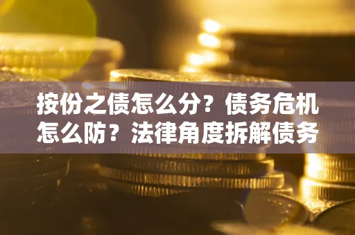 武汉按份之债怎么分？债务危机怎么防？法律角度拆解债务分配与风险自保指南