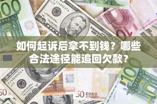 武汉如何起诉后拿不到钱？哪些合法途径能追回欠款？