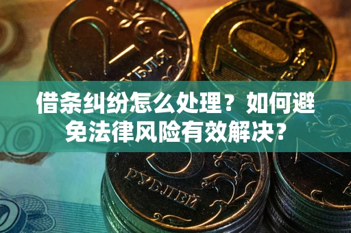 武汉借条纠纷怎么处理？如何避免法律风险有效解决？