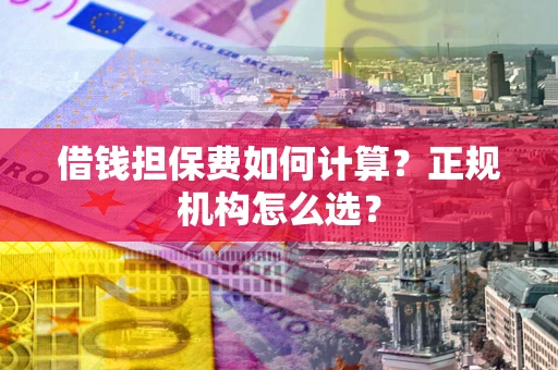 武汉借钱担保费如何计算？正规机构怎么选？