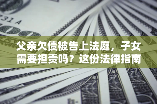 武汉父亲欠债被告上法庭，子女需要担责吗？这份法律指南必须看完