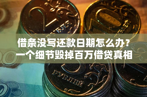武汉借条没写还款日期怎么办？一个细节毁掉百万借贷真相