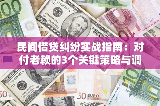 武汉民间借贷纠纷实战指南：对付老赖的3个关键策略与调解盲区解析