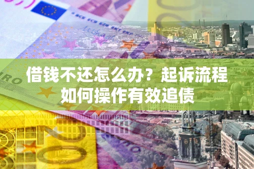 武汉借钱不还怎么办？起诉流程如何操作有效追债