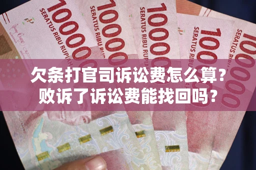 武汉欠条打官司诉讼费怎么算？败诉了诉讼费能找回吗？